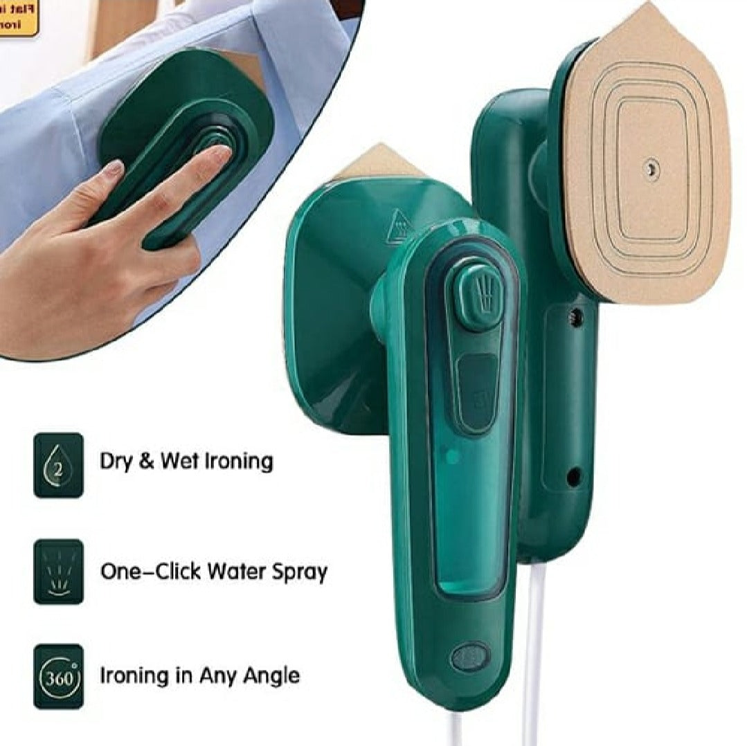 Portable Mini Steam Iron – Wet & Dry Handheld Garment Iron