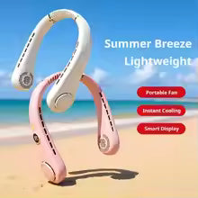 Portable Neck Fan – USB Rechargeable Bladeless Personal Fan