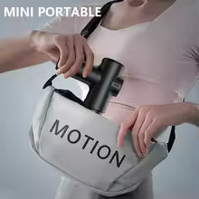 Portable Rechargeable Massage Gun – Deep Tissue Muscle Massager with 4 Heads