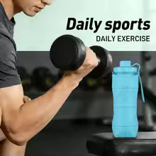 600ml Silicone Folding Bottle – Collapsible Travel & Gym Water Bottle