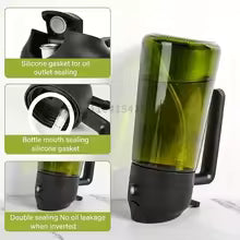 2-in-1 Glass Oil Sprayer & Dispenser – 500ml Spray & Pour Bottle