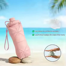 600ml Silicone Folding Bottle – Collapsible Travel & Gym Water Bottle