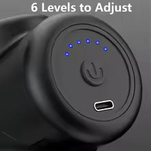 Portable Rechargeable Massage Gun – Deep Tissue Muscle Massager with 4 Heads
