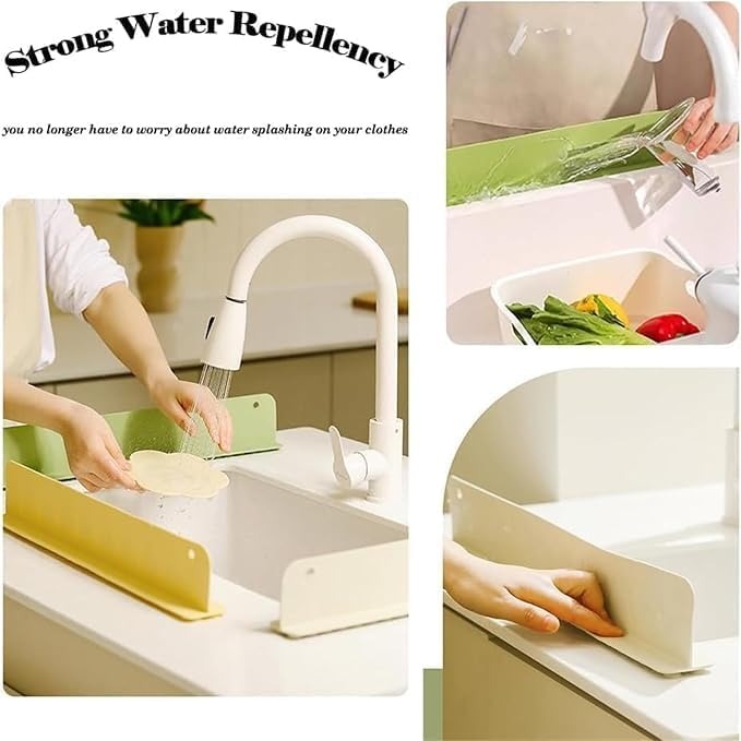 Kitchen Sink Splash Guard – Water Blocking Plate for Sink & Countertop