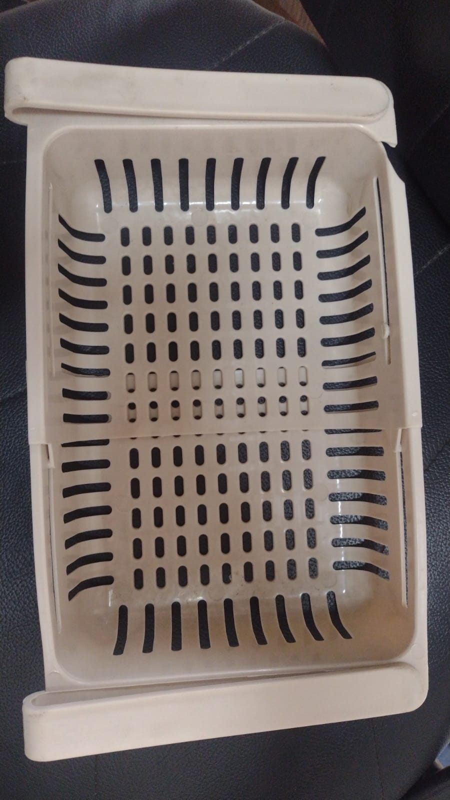 Adjustable Fridge Storage Basket – Stretchable Plastic Food Organizer Drawer (1 Pc, Random Color)