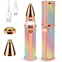 Flawless 2-in-1 Eyebrow & Facial Hair Remover – Rechargeable Precision Trimmer