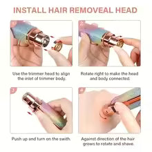 Flawless 2-in-1 Eyebrow & Facial Hair Remover – Rechargeable Precision Trimmer