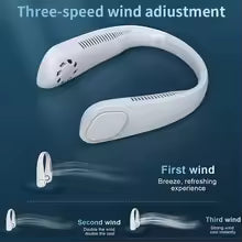 Portable Neck Fan – USB Rechargeable Bladeless Personal Fan