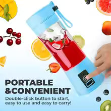Portable Rechargeable USB Juicer Blender Bottle – Mini Electric Smoothie Maker